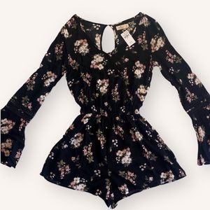 NEW! Hollister floral romper dress